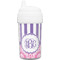 Pink & Purple Damask Toddler Sippy Cup (Personalized)