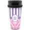 Pink & Purple Damask Travel Mug (Personalized)