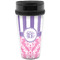 Pink & Purple Damask Acrylic Travel Mug without Handle (Personalized)