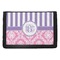 Pink & Purple Damask Trifold Wallet (Personalized)