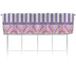 Pink & Purple Damask Valance