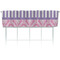Pink & Purple Damask Valence - Front View with Window