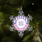 Pink & Purple Damask Vintage Snowflake - (LIFESTYLE)