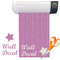 Pink & Purple Damask Vinyl Sheet (Re-position-able)