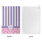 Pink & Purple Damask Waffle Weave Golf Towel - Approval
