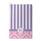 Pink & Purple Damask Waffle Weave Golf Towel - Front/Main