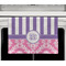 Pink & Purple Damask Waffle Weave Towel - Full Color Print - Lifestyle2 Image