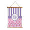Pink & Purple Damask Wall Hanging Tapestry (Personalized)