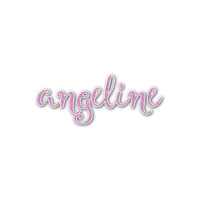 Pink & Purple Damask Name/Text Decal - Custom Sizes (Personalized)