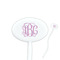 Pink & Purple Damask Oval Plastic Stir Sticks (Personalized)