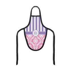 Pink & Purple Damask Bottle Apron (Personalized)