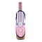 Pink & Purple Damask Wine Bottle Apron - IN CONTEXT