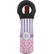 Pink & Purple Damask Wine Tote Bag (Personalized)