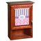 Pink & Purple Damask Wooden Cabinet Decal (Medium)