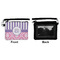 Pink & Purple Damask Wristlet ID Cases - Front & Back