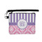 Pink & Purple Damask Wristlet ID Cases - Front