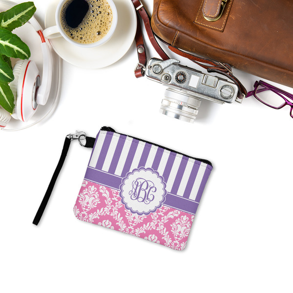 Pink & Purple Damask Wristlet ID Cases - LIFESTYLE