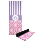 Pink & Purple Damask Yoga Mat (Personalized)