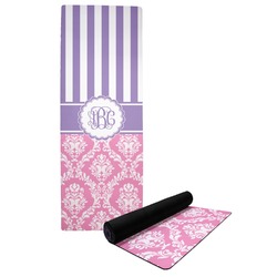 Pink & Purple Damask Yoga Mat (Personalized)
