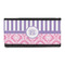 Pink & Purple Damask Leatherette Ladies Wallet (Personalized)