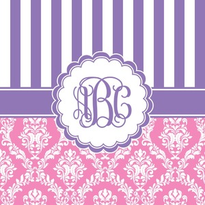 Pink & Purple Damask