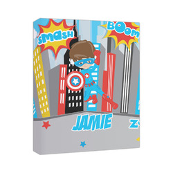 Superhero in the City Canvas Print (Personalized)