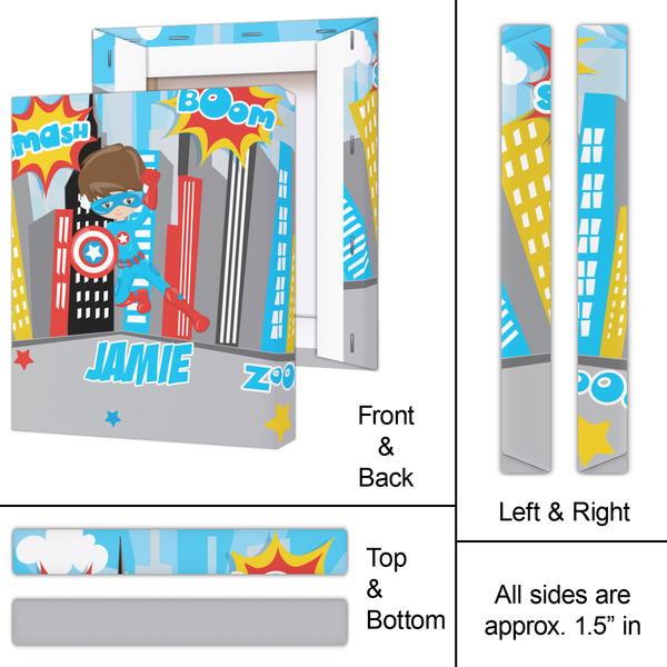 Superhero in the City 11x14 - Canvas Print - Approval