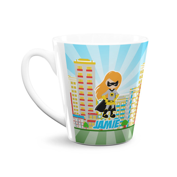 Superhero in the City 12 Oz Latte Mug - Front