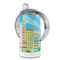 Superhero in the City 12 oz Stainless Steel Sippy Cups - FULL (back angle)