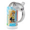 Superhero in the City 12 oz Stainless Steel Sippy Cups - Top Off