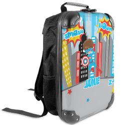 Superhero in the City Kids Hard Shell Backpack (Personalized)