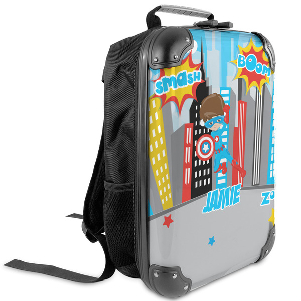 Custom Superhero in the City Kids Hard Shell Backpack (Personalized)