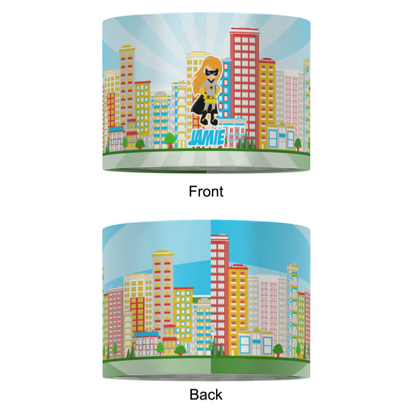 Superhero in the City 16" Drum Lampshade - APPROVAL (Fabric)