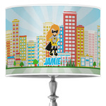Superhero in the City Drum Lamp Shade (Personalized)