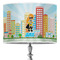 Superhero in the City 16" Drum Lampshade - ON STAND (Poly Film)