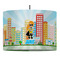 Superhero in the City 16" Drum Lampshade - PENDANT (Fabric)