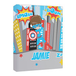 Superhero in the City Canvas Print - 16x20 (Personalized)