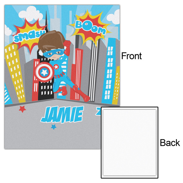 Superhero in the City 16x20 - Matte Poster - Front & Back