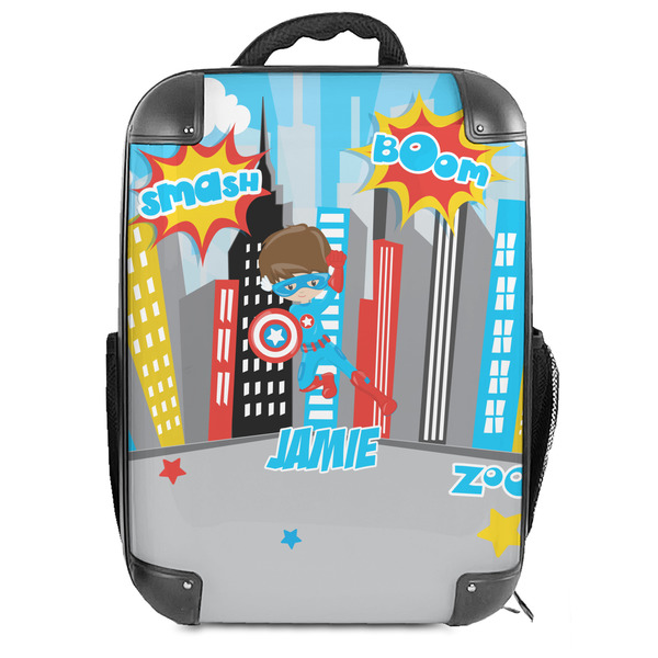 Custom Superhero in the City 18" Hard Shell Backpack (Personalized)