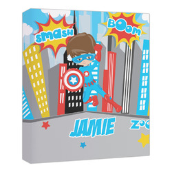 Superhero in the City Canvas Print - 20x24 (Personalized)