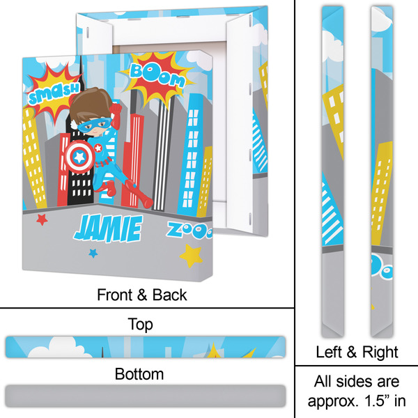 Superhero in the City 20x24 - Canvas Print - Approval