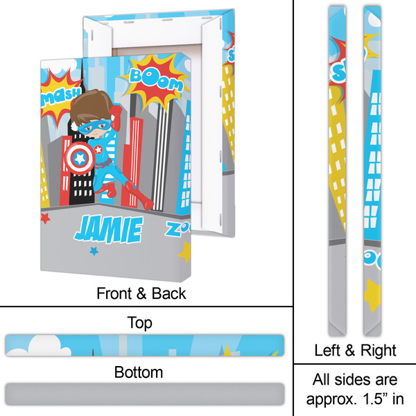 Superhero in the City 20x30 - Canvas Print - Approval