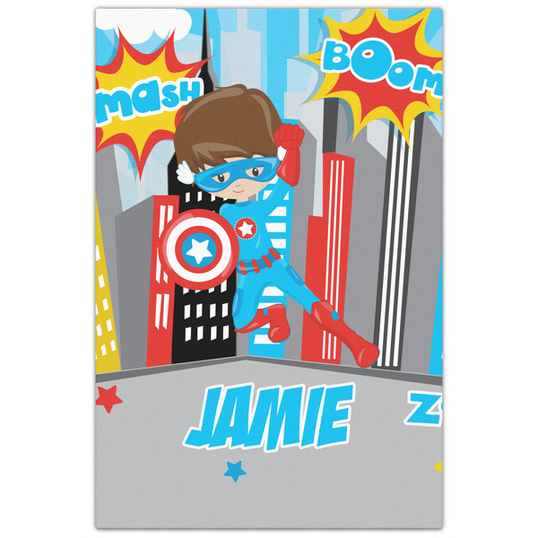 Superhero in the City 20x30 - Canvas Print - Front View