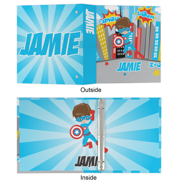 Superhero in the City 3 Ring Binders - Full Wrap - 1" - APPROVAL