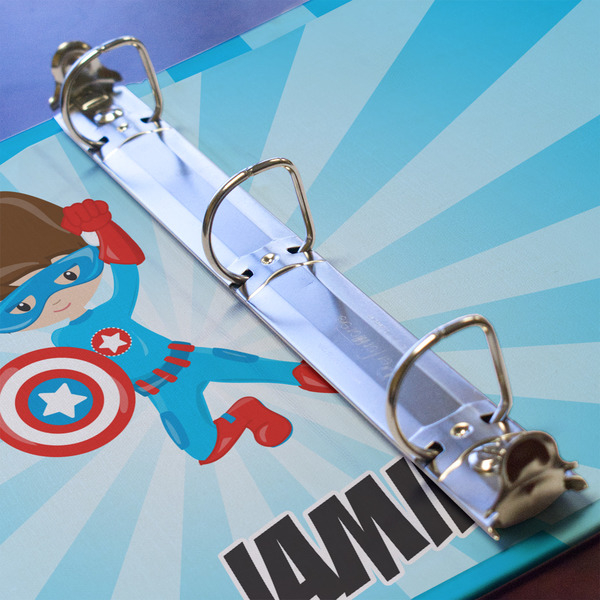Superhero in the City 3 Ring Binders - Full Wrap - 1" - DETAIL