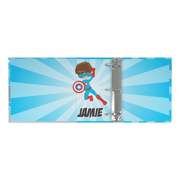 Superhero in the City 3 Ring Binders - Full Wrap - 3" - OPEN INSIDE