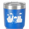 Superhero in the City 30 oz Stainless Steel Ringneck Tumbler - Blue - Close Up