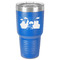 Superhero in the City 30 oz Stainless Steel Tumbler - Royal Blue - Single-Sided