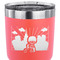 Superhero in the City 30 oz Stainless Steel Ringneck Tumbler - Coral - CLOSE UP
