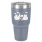 Superhero in the City 30 oz Stainless Steel Tumbler - Grey - Single-Sided